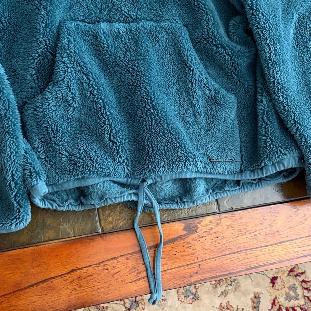 Carve Designs Teal Cowl Neck Sweater - Picture 3 of 4